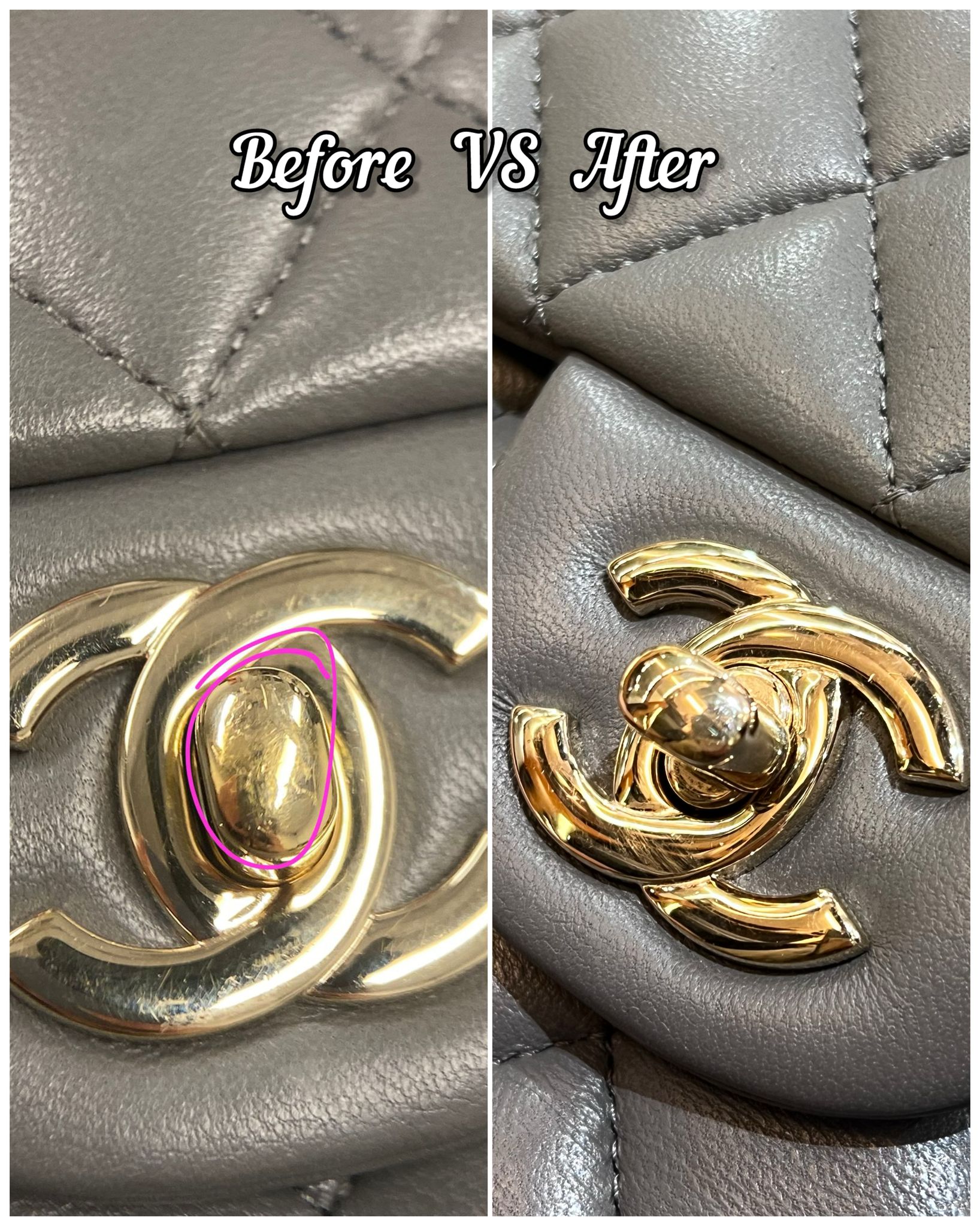 Chanel scratch removal